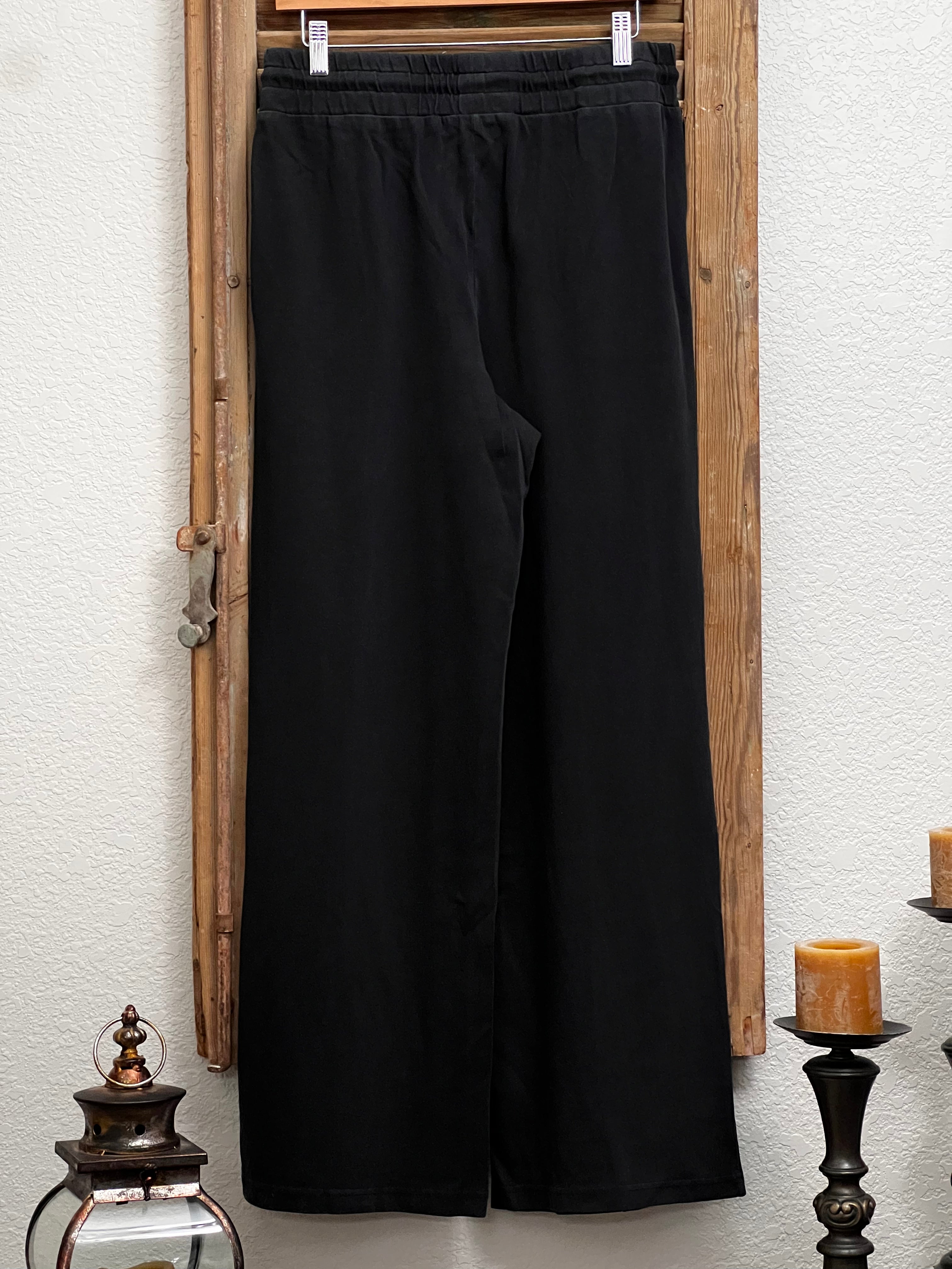 Anna High Waist Relaxed Fit Wide Leg Cotton Pants