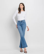 Gambler High Rise Trouser Hem Relaxed Flare Jeans