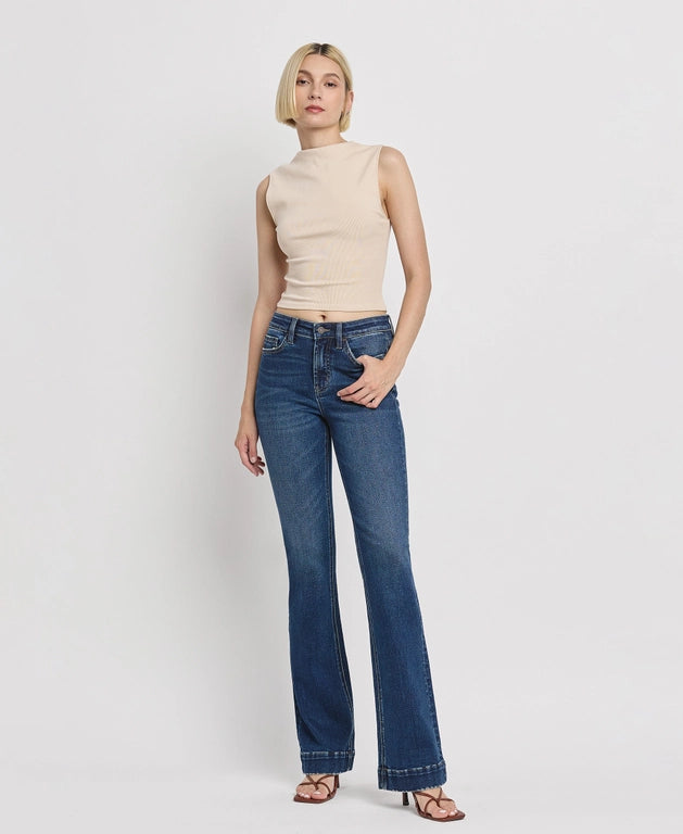 Revolution High Rise Trouser Hem Bootcut Jeans