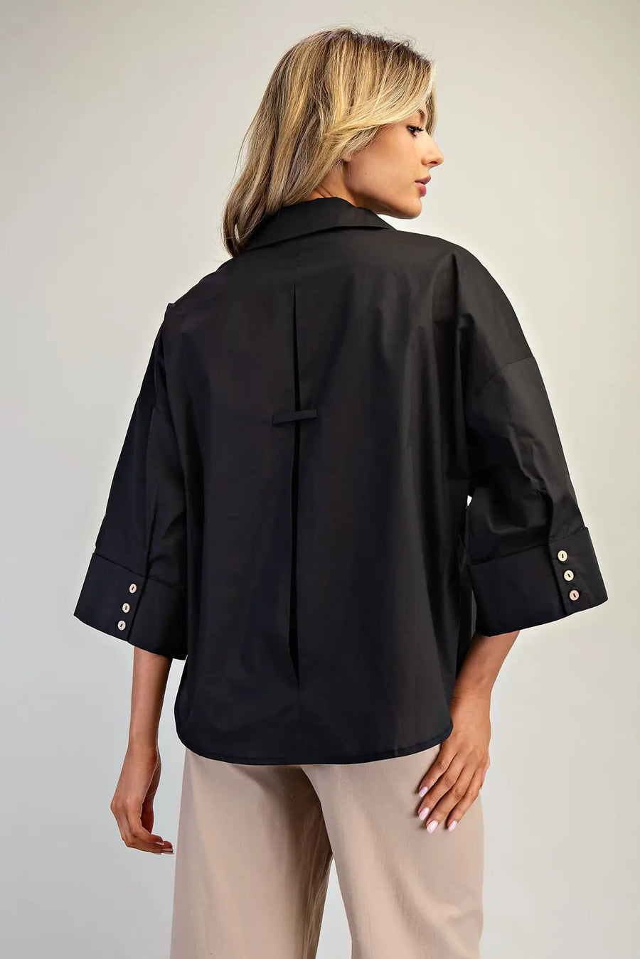 Jinx Button Front Blouse