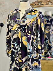 Lizzy 3/4 Sleeve Print Top Fall 2024 Collection