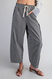 Shari Mini Striped Relaxed Barrel Fit Pants