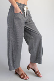 Shari Mini Striped Relaxed Barrel Fit Pants