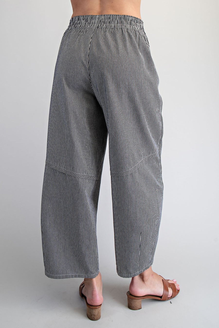 Shari Mini Striped Relaxed Barrel Fit Pants