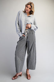 Shari Mini Striped Relaxed Barrel Fit Pants