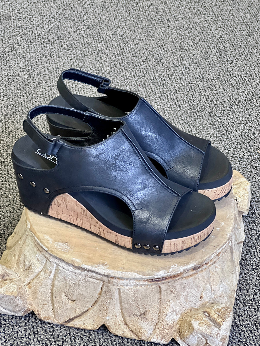 Corkys Carley Wedge Sandal Shoes