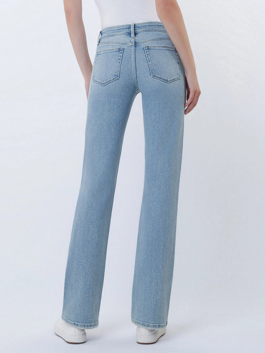 Slow Ride Low-Rise Straight Fit Jeans