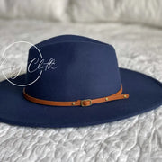 Madison Wide Brim Hat with Belts