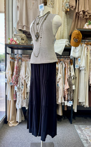 Bellaire Tiered Wide Leg Pants with Lace Insets