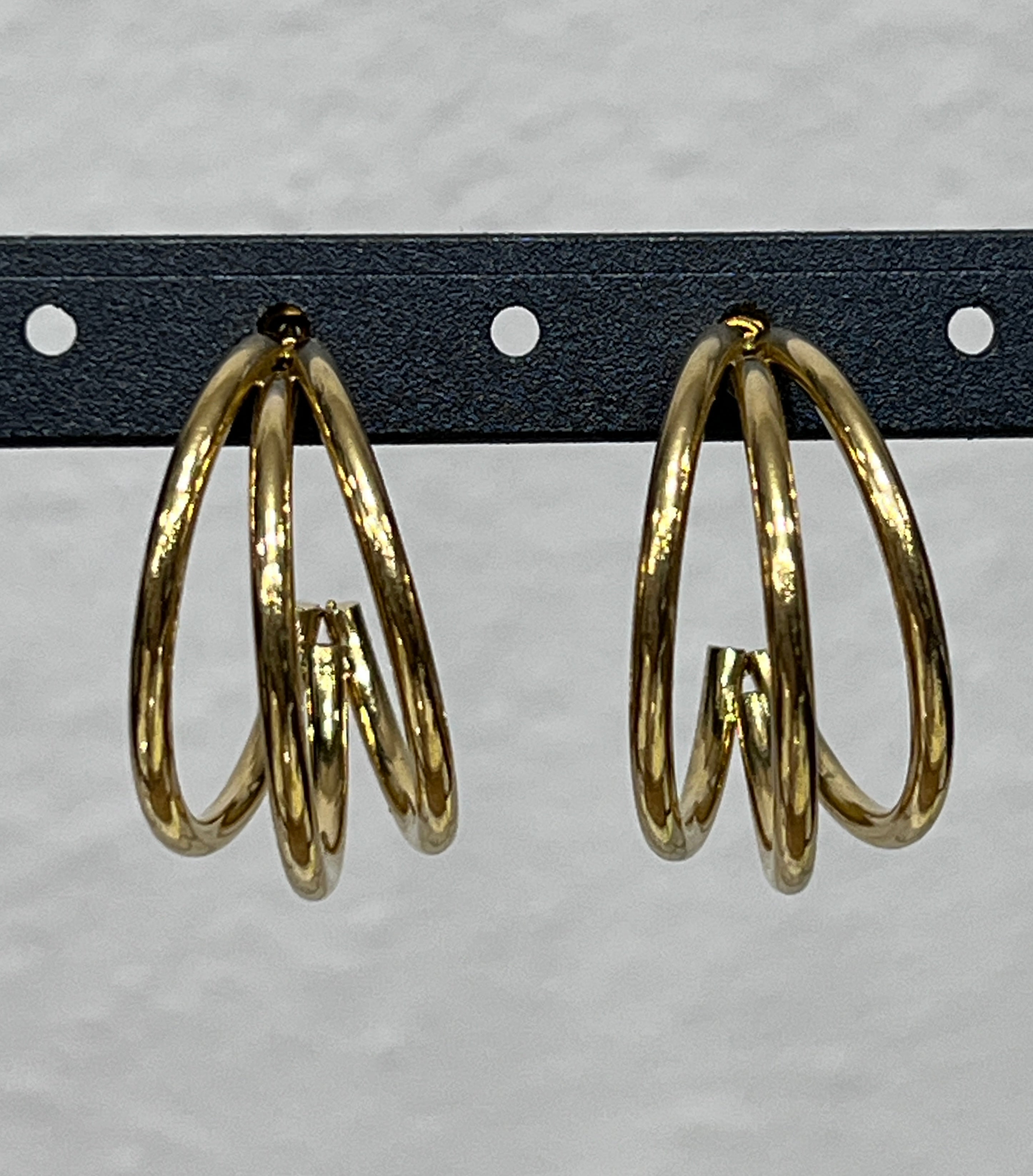 Triple Circle Hoop Earrings