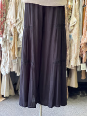 Bellaire Tiered Wide Leg Pants with Lace Insets