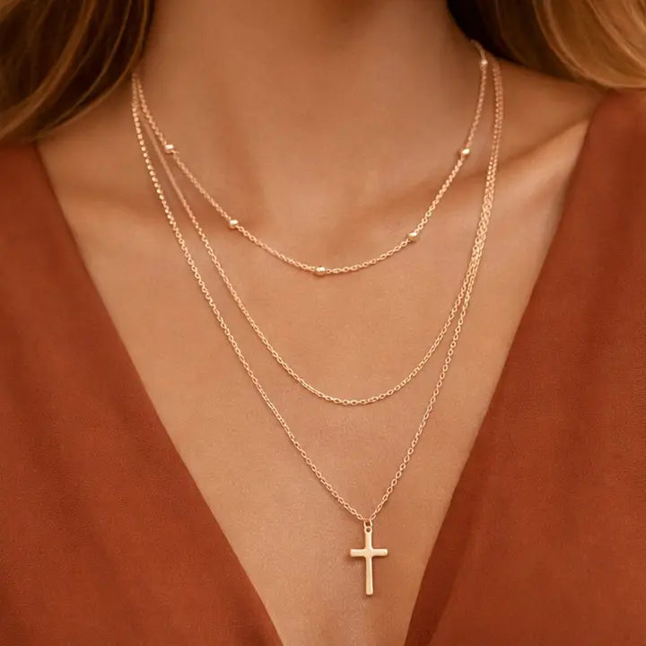 18K Gold Plated Waterproof Stainless Steel Necklace Collection
