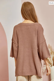 Conleigh Lightweight Oversized Sweater Top