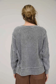 Raynie Textured Long Sleeve Top