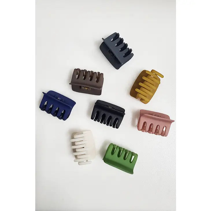 Vienna Matte Color Hair Claw Clip, Assorted Colors, 4.75 inches.