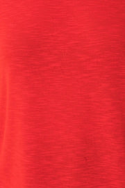 Celia Double Ruffle Short Sleeve Crew Neck Top