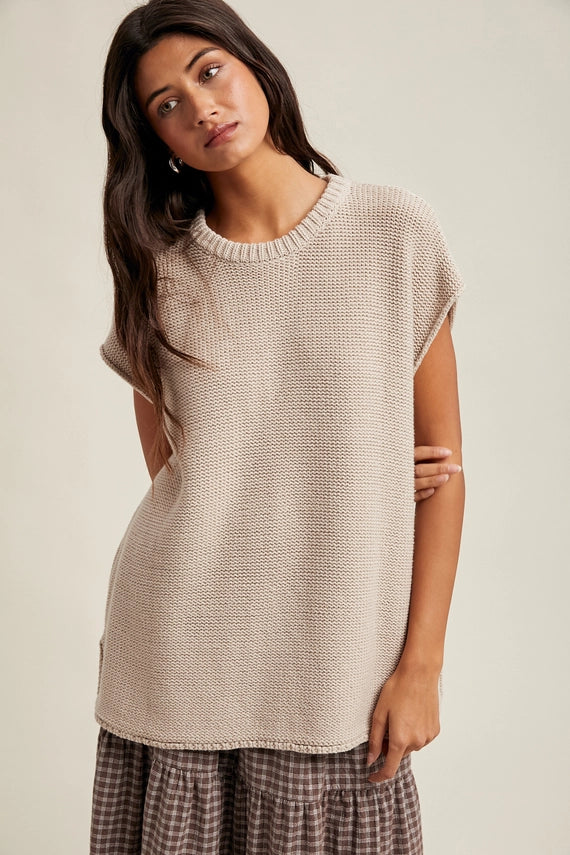 Renleigh Oversized Sleeveless Sweater