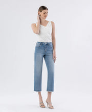 Loverboy Boyfriend Cut High Rise Slim Wide Crop Length Jean