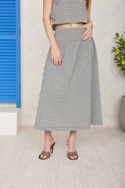 Minnie Gingham Plaid Top & Skirt Set