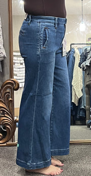 Leppard TC High Rise Crop Wide Jeans