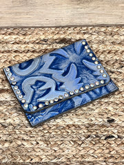 Keep It Gypsy RowdyRanch Flora Clutch Wallet with Crystal Rivets