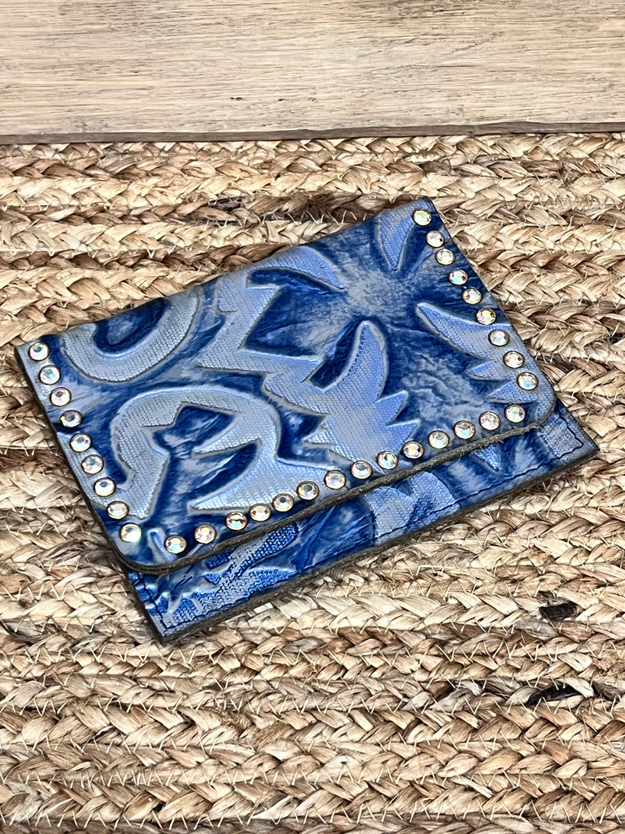 Keep It Gypsy RowdyRanch Flora Clutch Wallet with Crystal Rivets
