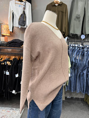 Berkley Mini Waffle V-Neck Sweater