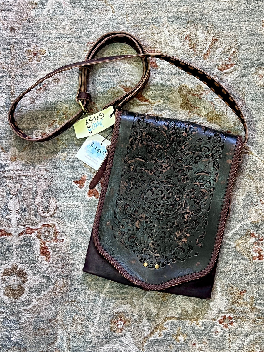 Jaded Gypsy "Poochie Weathered Crossbody" Bag