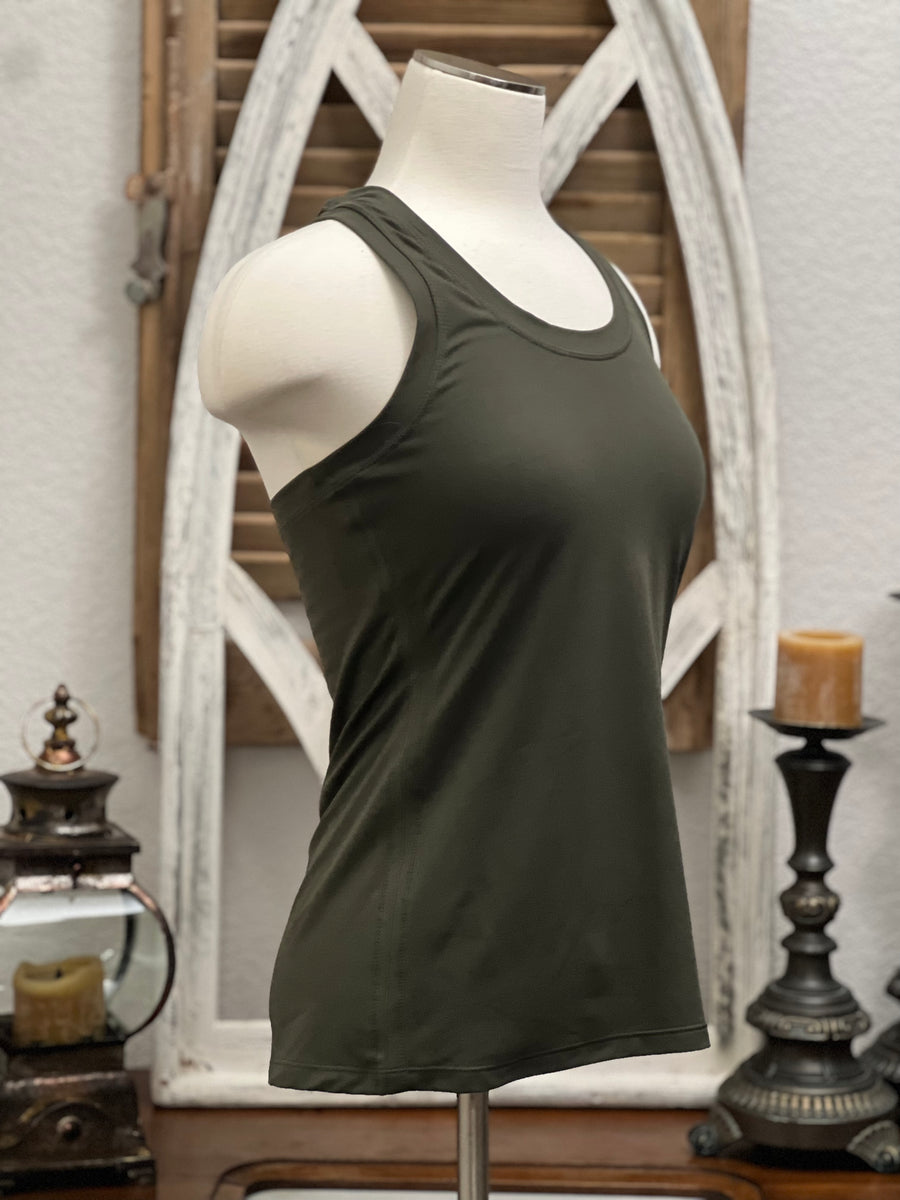 Olive Green ButterSoft Racerback Tank