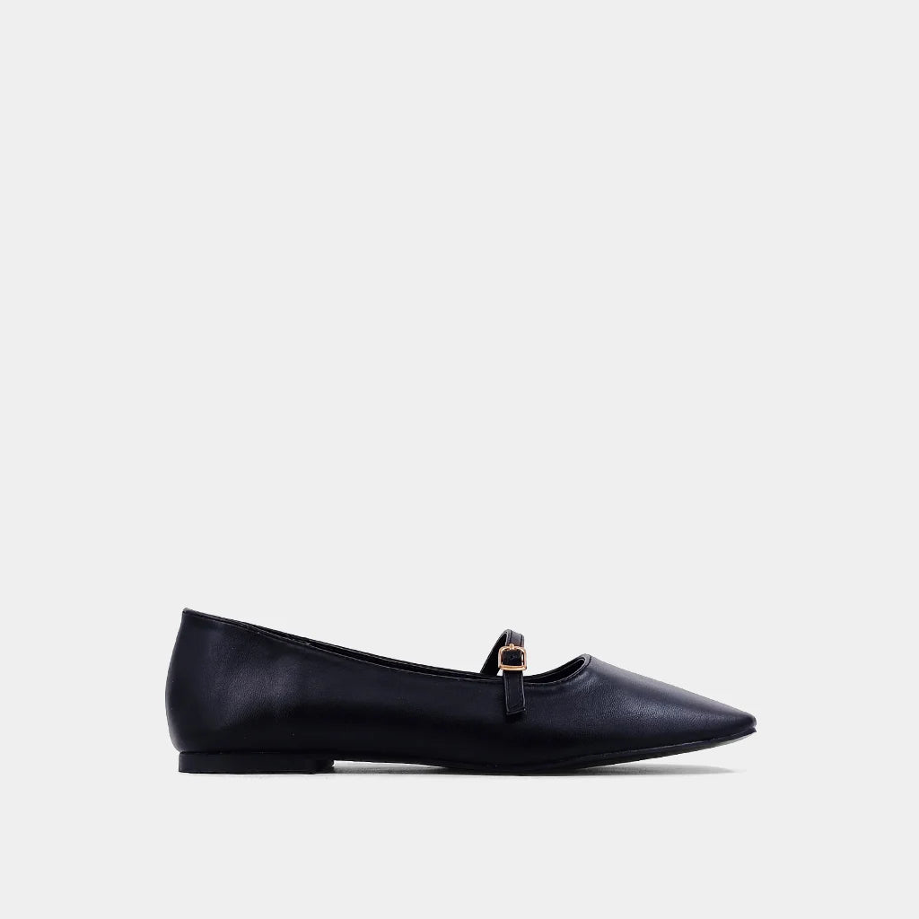 Adele - Black - Ballet Flat by Shu Shop
