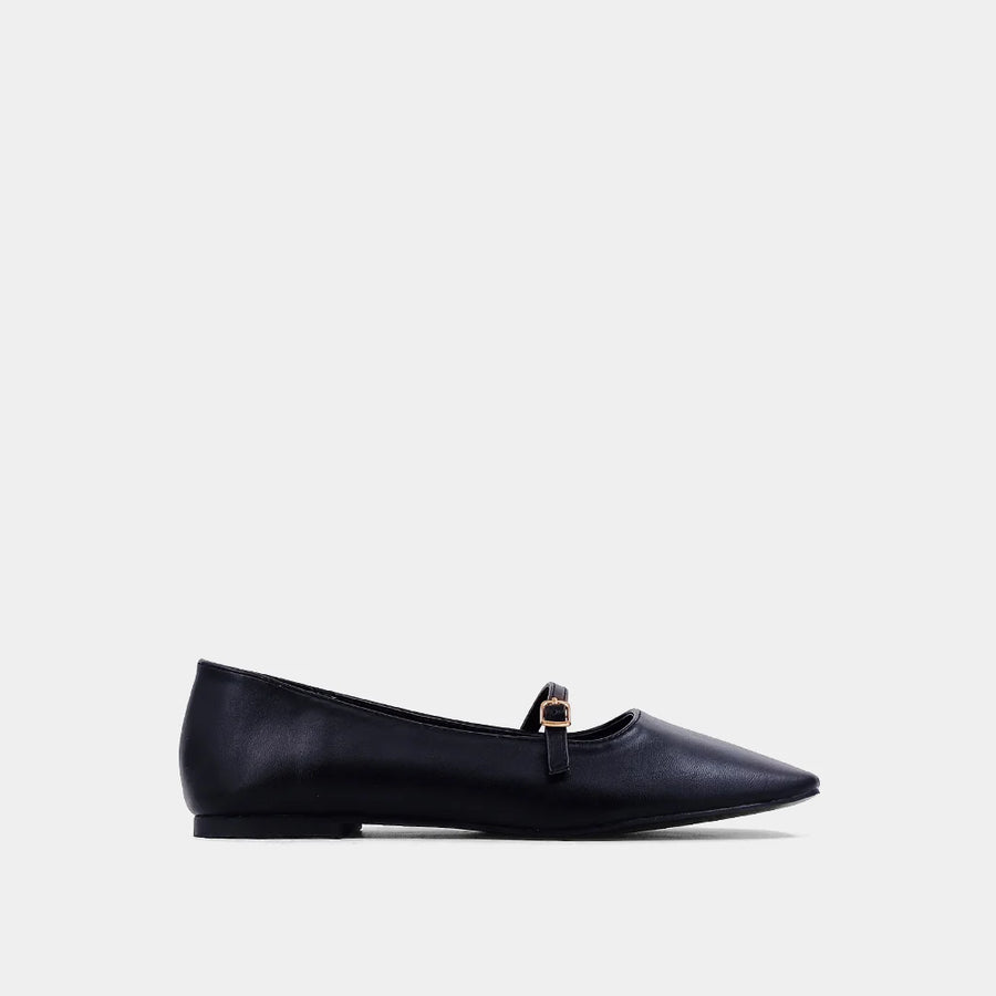 Adele - Black - Ballet Flat by Shu Shop