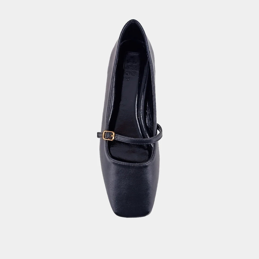 Adele - Black - Ballet Flat by Shu Shop