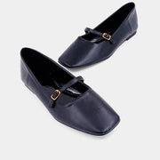 Adele - Black - Ballet Flat by Shu Shop