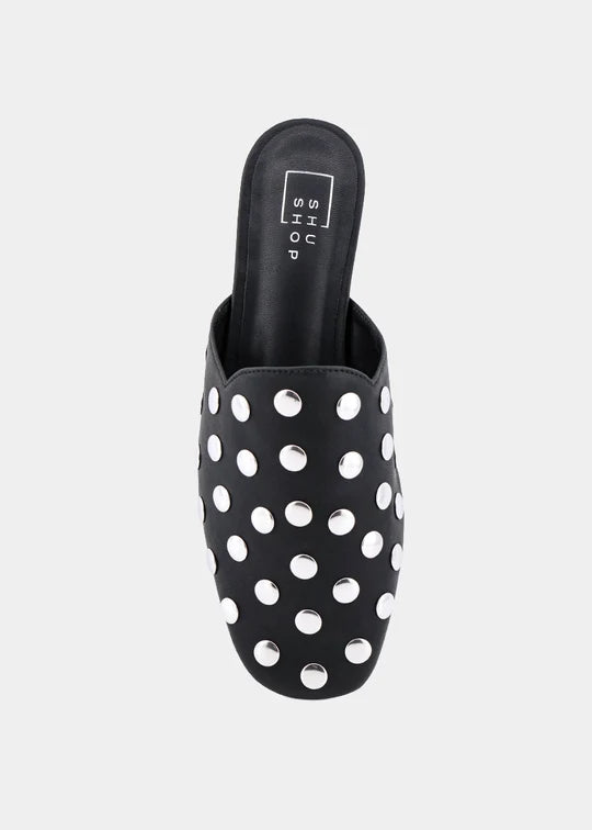 Aretha Studded Mule by Shu Shop