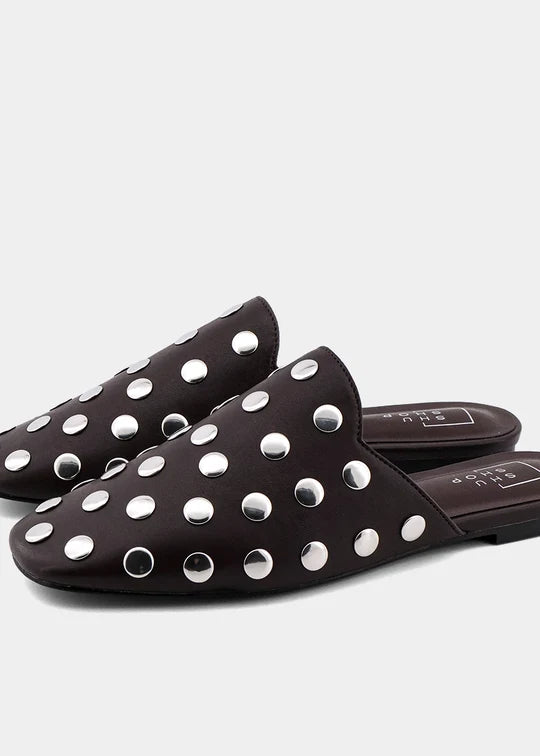 Aretha Studded Mule by Shu Shop