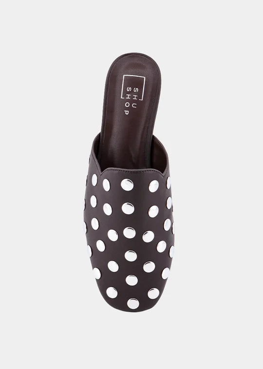 Aretha Studded Mule by Shu Shop