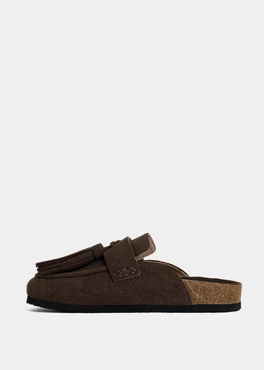 ARIANA - Brown Suede - Casual Clog by Shu Shop