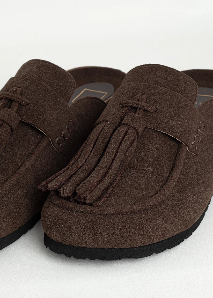 ARIANA - Brown Suede - Casual Clog by Shu Shop