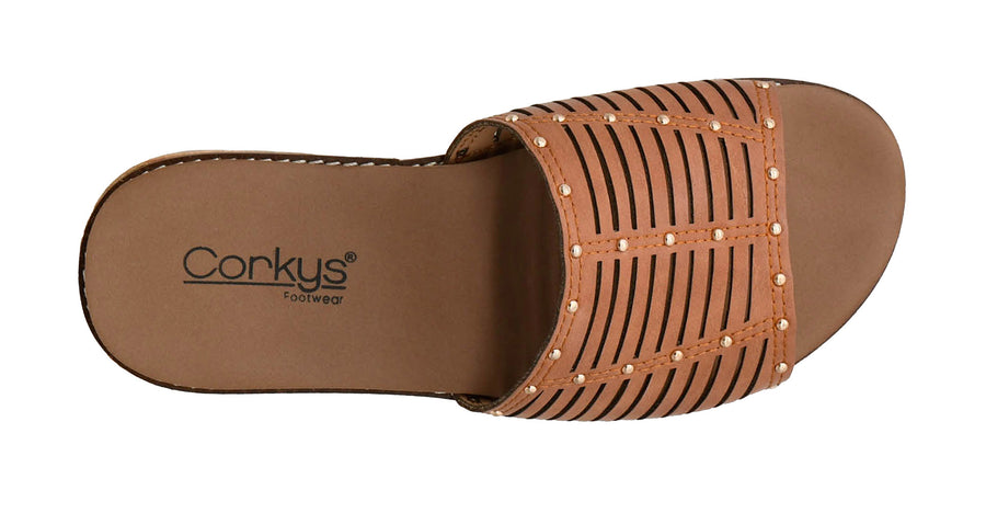 Corkys AT EASE Low Wedge Slide Sandal