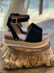 Tropic Ankle Strap Espadrille Platform Sandal