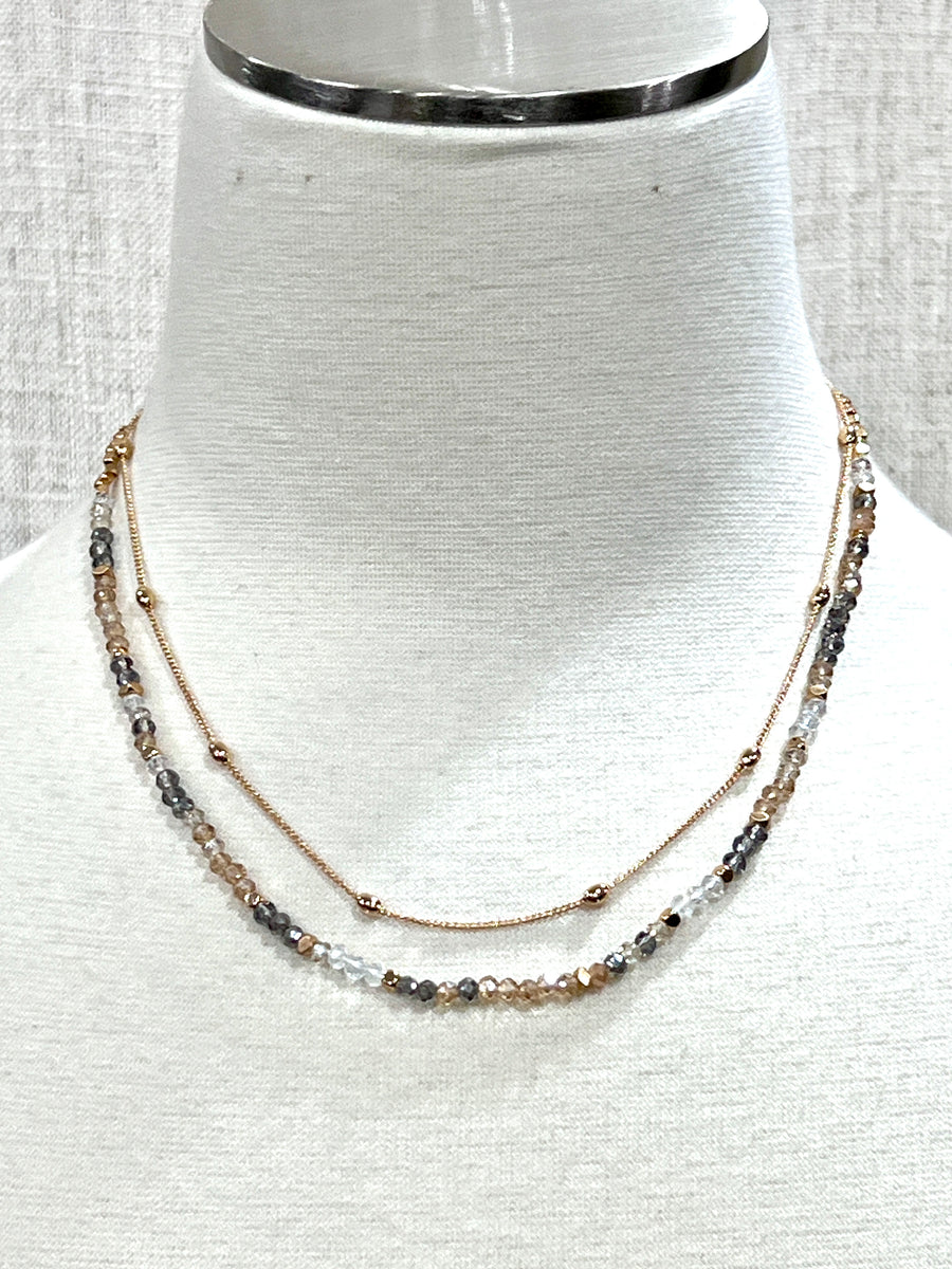 Meghan Browne Dell Natural Multi Gold Necklace