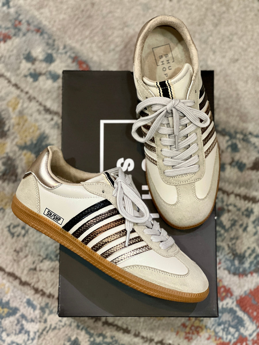 Stevie - Metallics - Casual Sneaker by Shu Shop