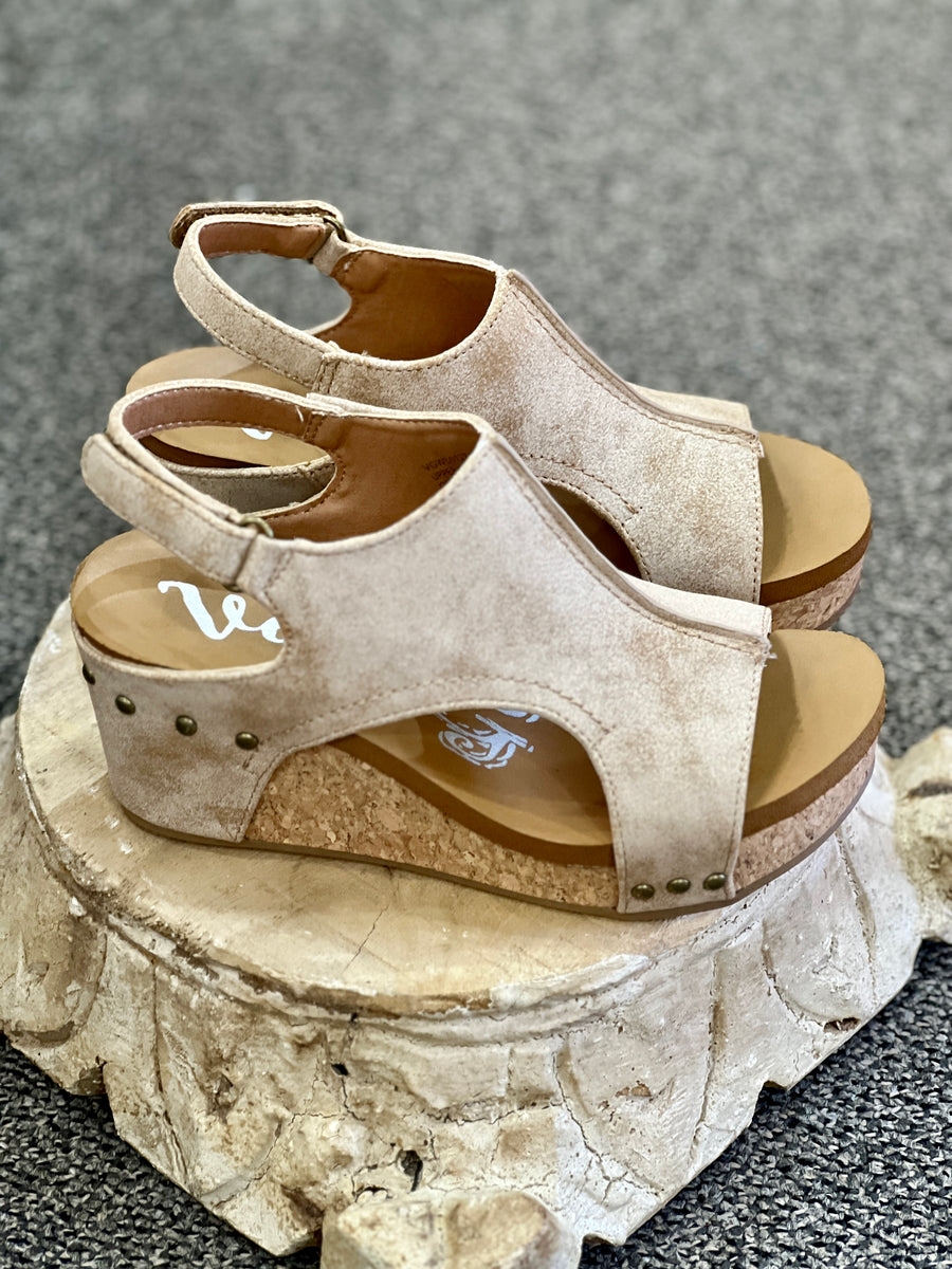 Isabella Cork Wedge Sandal