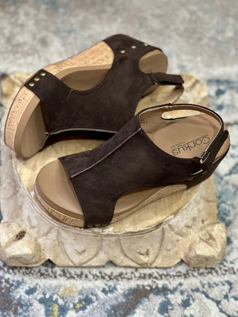 Corkys Carley Wedge Sandal Shoes