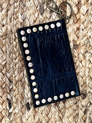 Keep It Gypsy RowdyRanch Becca Key Ring Card Case Wallet with Rivets