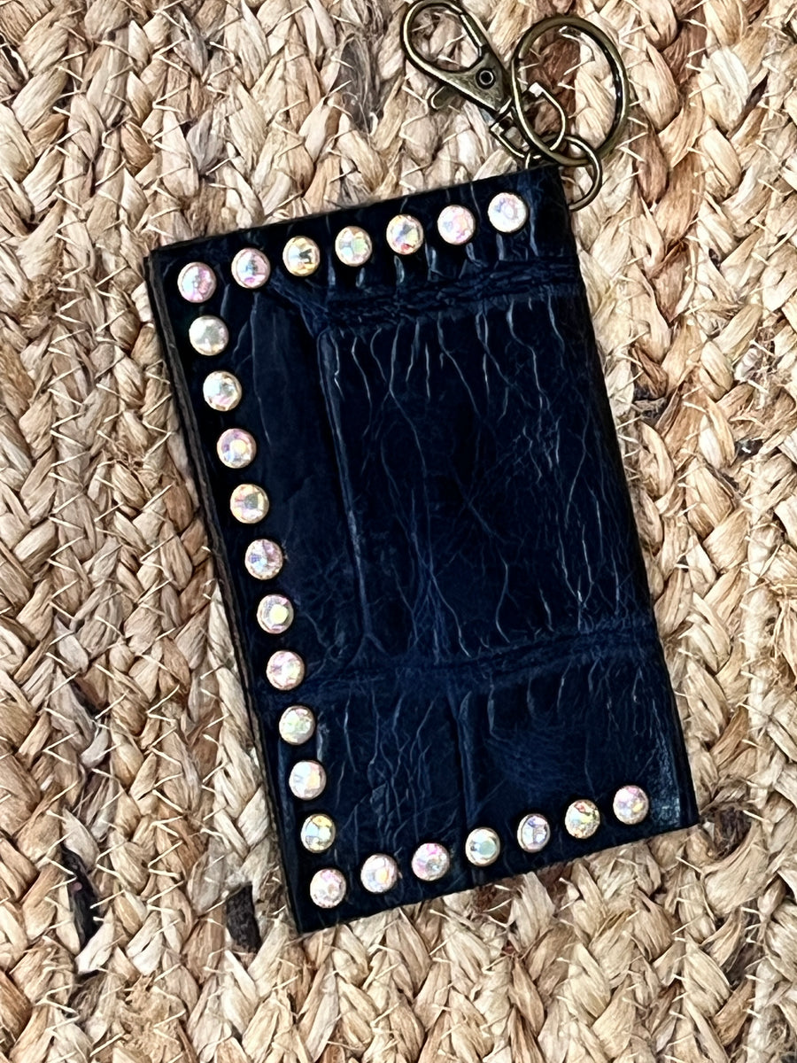Keep It Gypsy RowdyRanch Becca Key Ring Card Case Wallet with Rivets