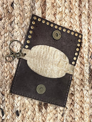 Keep It Gypsy RowdyRanch Becca Key Ring Card Case Wallet with Rivets