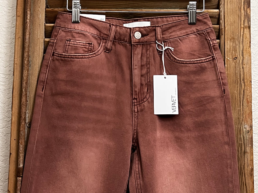 Fleetwood 90's Vintage Crop Flare Colored Denim Jeans