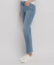 Wanted Mid Rise Slim Straight Ankle Crop Jeans