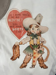Be My Valentine Cowgirl Vintage Tee
